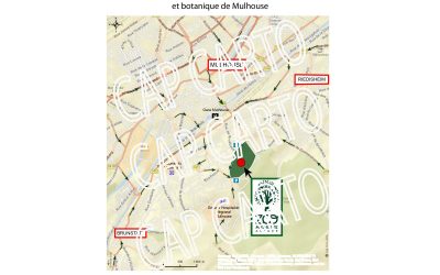 Plan de localisation du zoo de Mulhouse