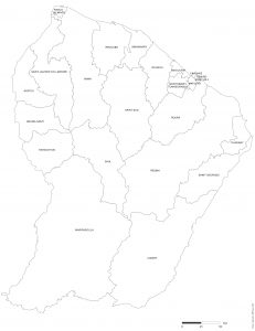 cartographie fond de carte gratuit vierge guyane communes nom