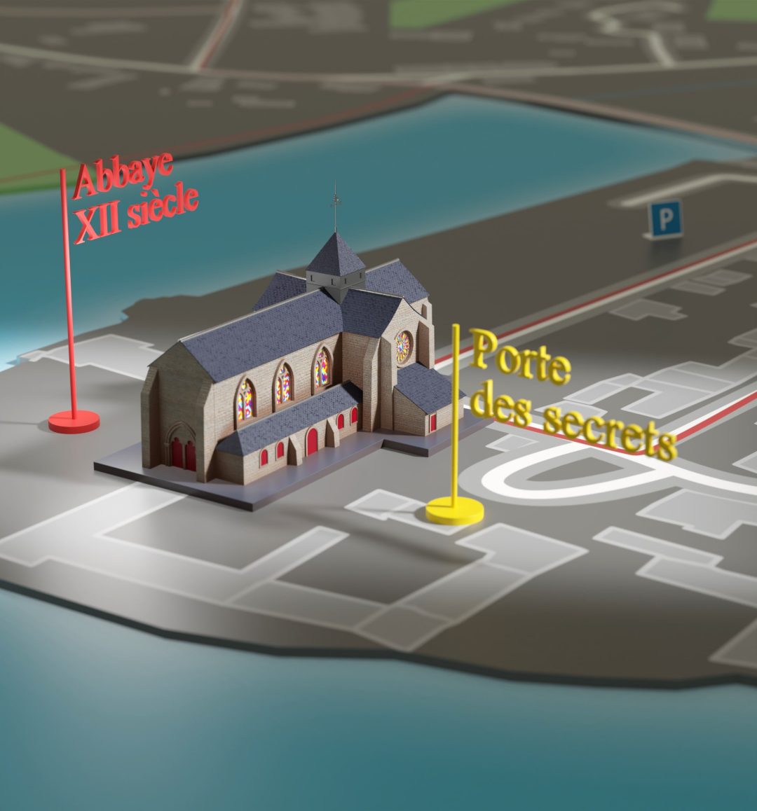 carte pictographie 3D paimpont Brocéliande carte touristique cap carto